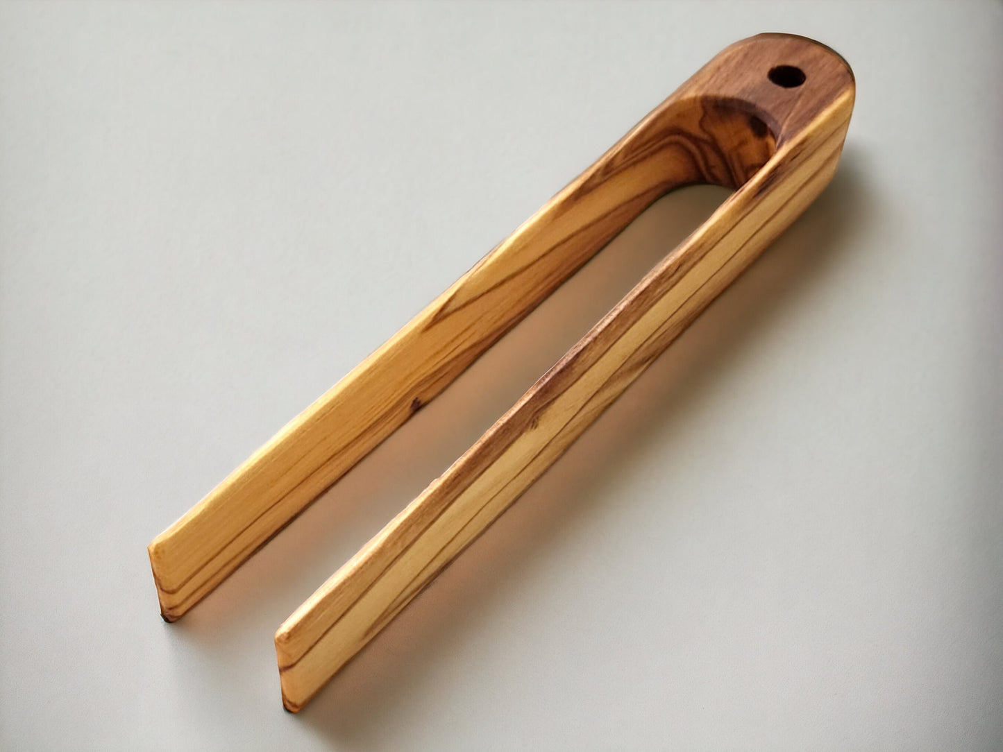 Olive Wood Toast Tongs -