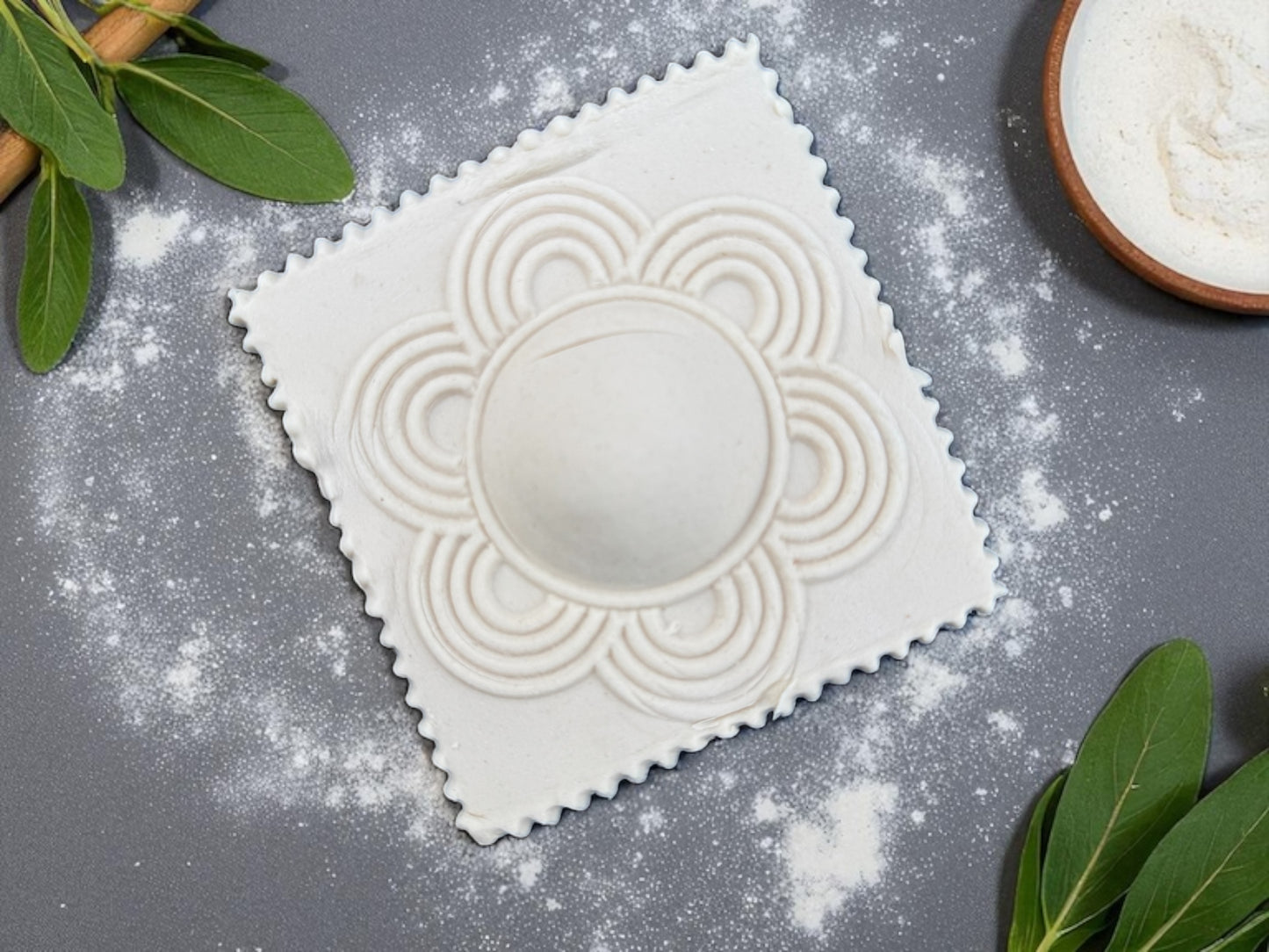 Artisan Ravioli Mold – Solid Wood, Detailed Design